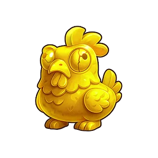 Estatua dorada – Chicken Road Gold