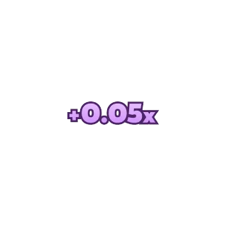 Multiplicador (+0,05x) – Frog Jump