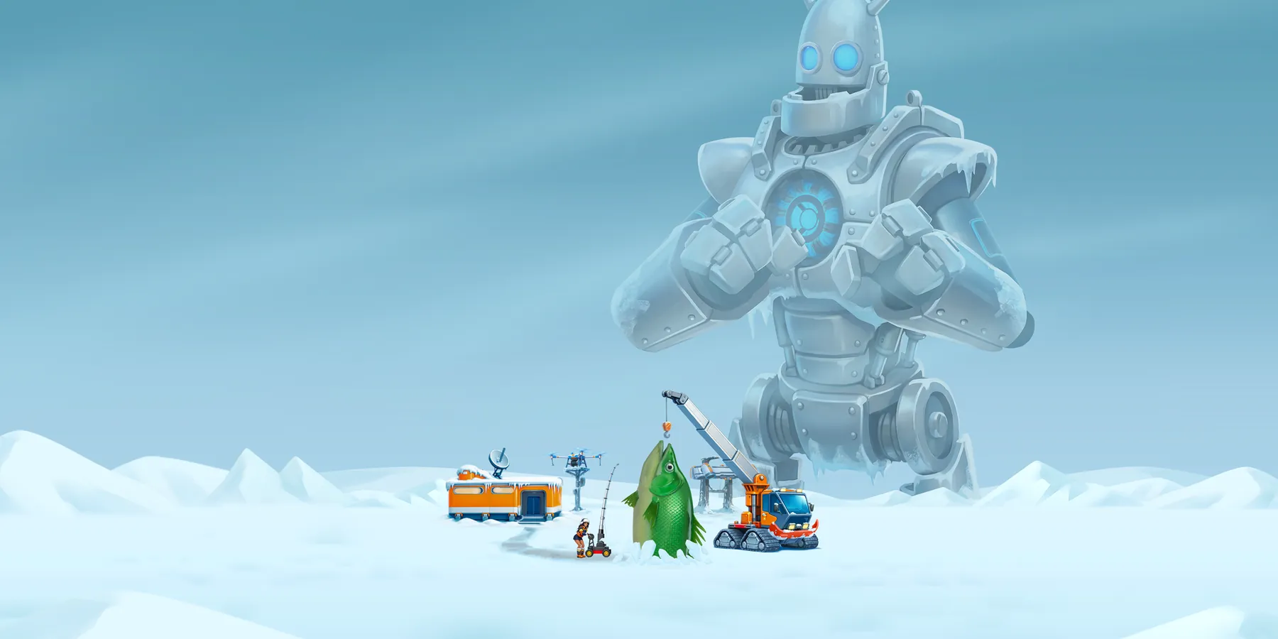 Ice Fish – ilustración oficial de InOut Games