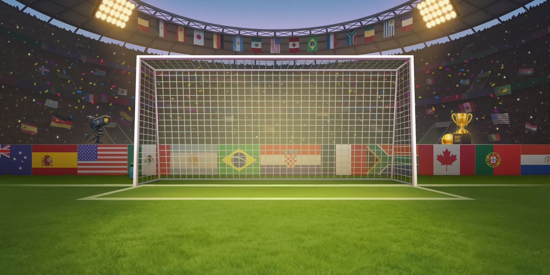Penalty Nations Cup – ilustración oficial de InOut Games