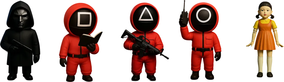Los personajes – Squid Gamebler